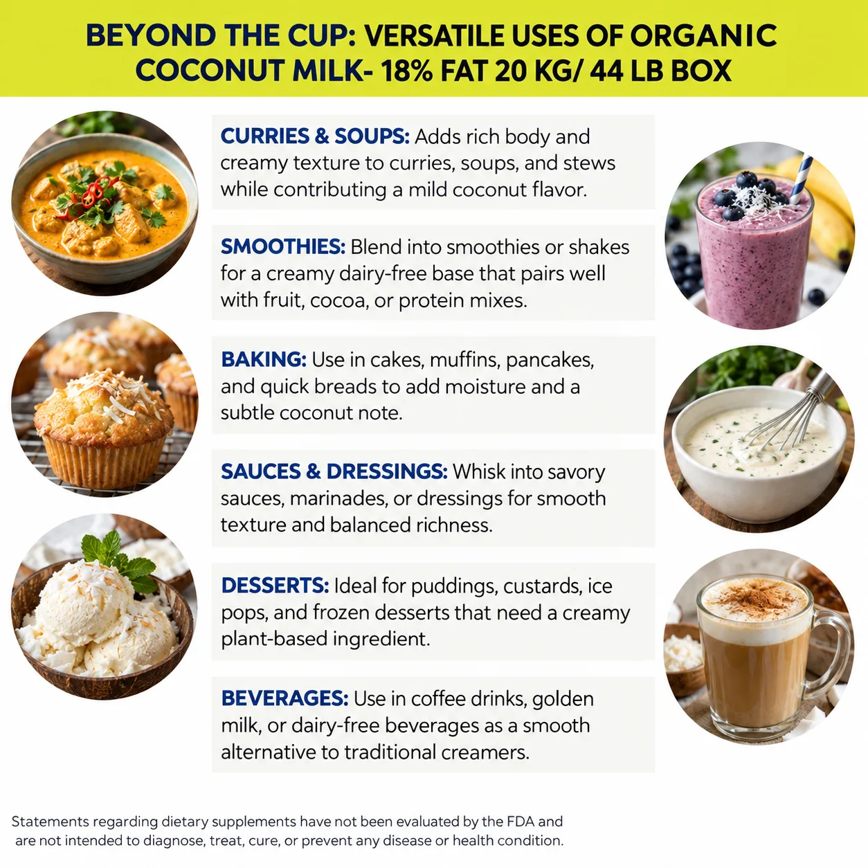 organic coconut milk versatile uses