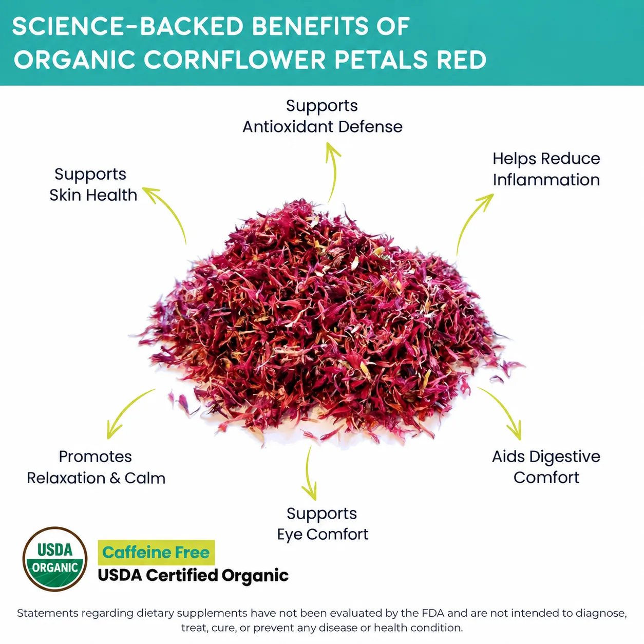organic cornflower petals red benefits