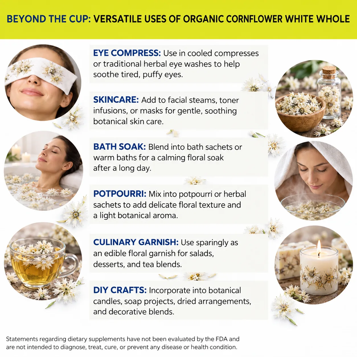 organic cornflower white versatile uses