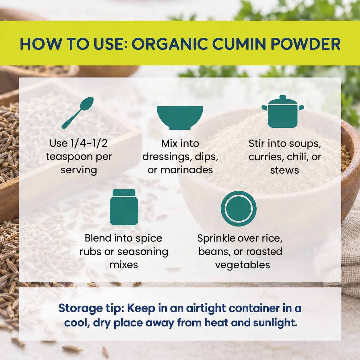 how to use Cumin Powder