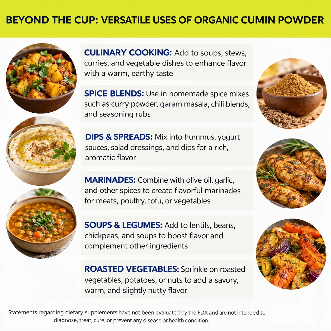 organic cumin powder versatile uses