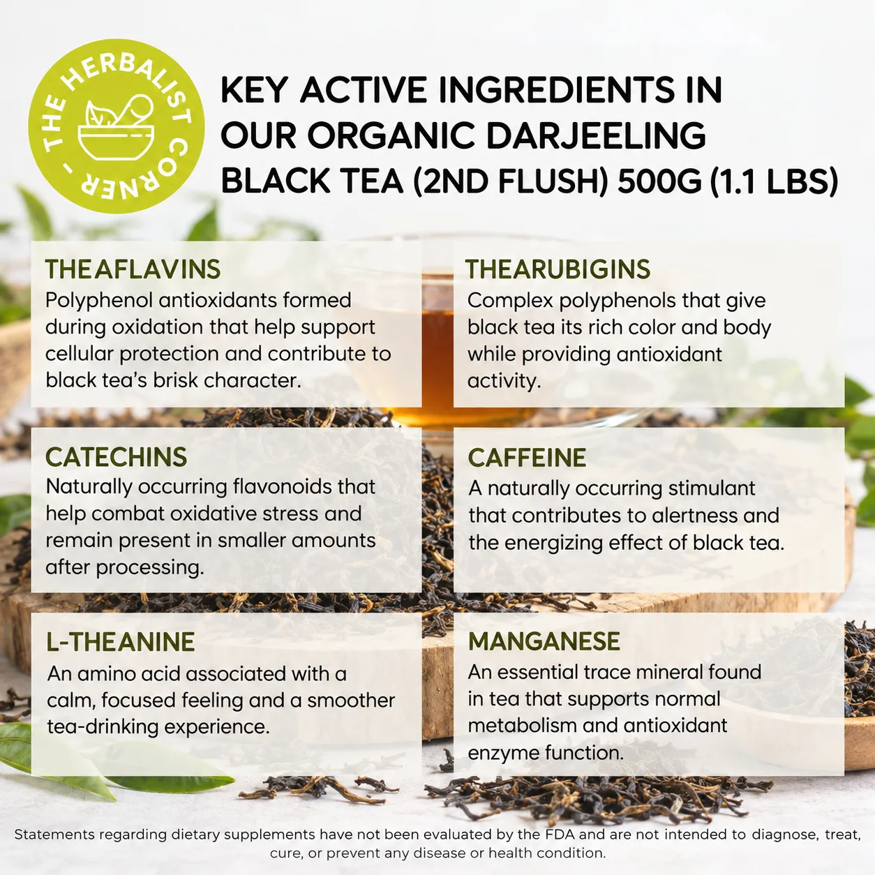 organic darjeeling black tea key ingredients