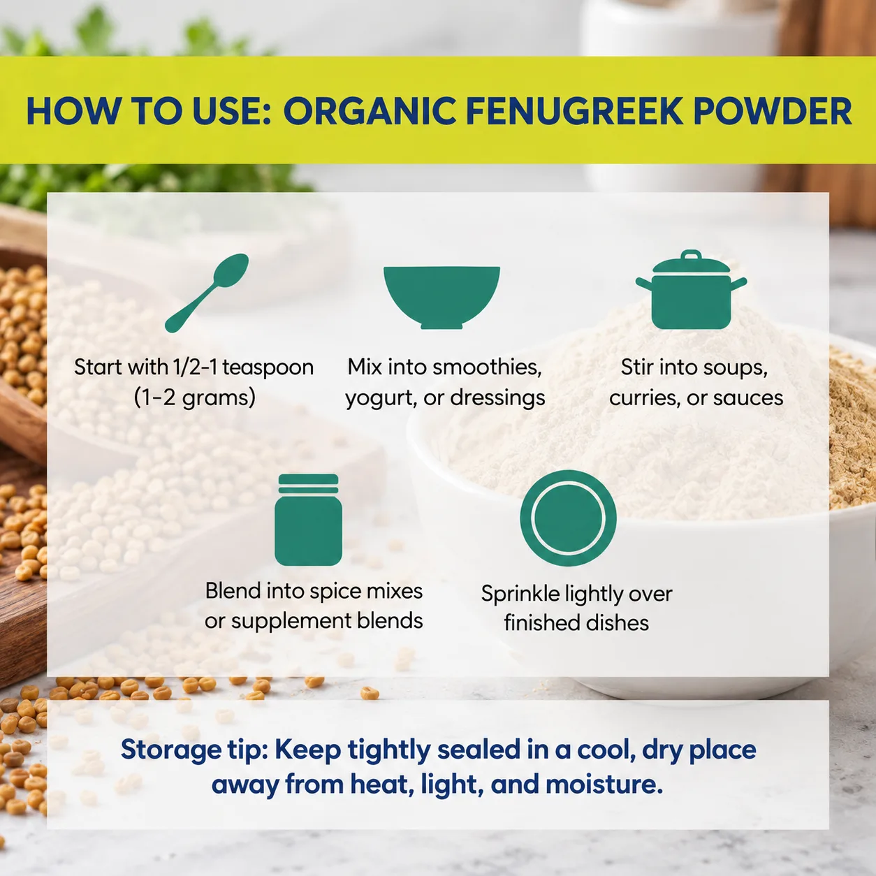 how to use Fenugreek Powder