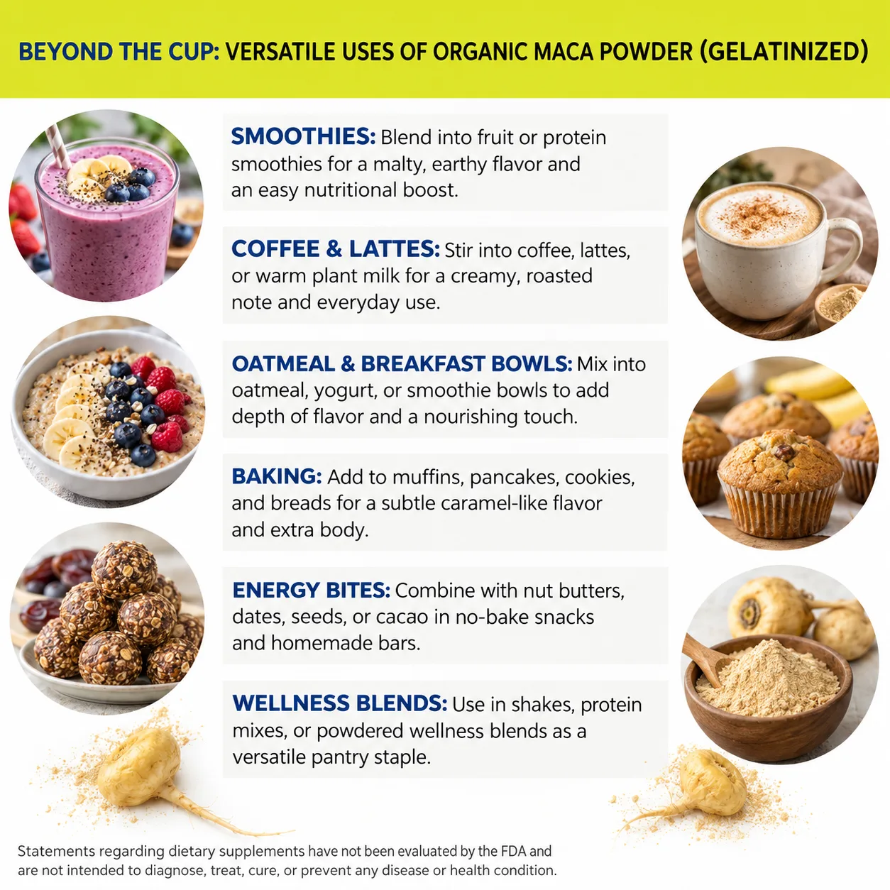 organic gel maca powder versatile uses