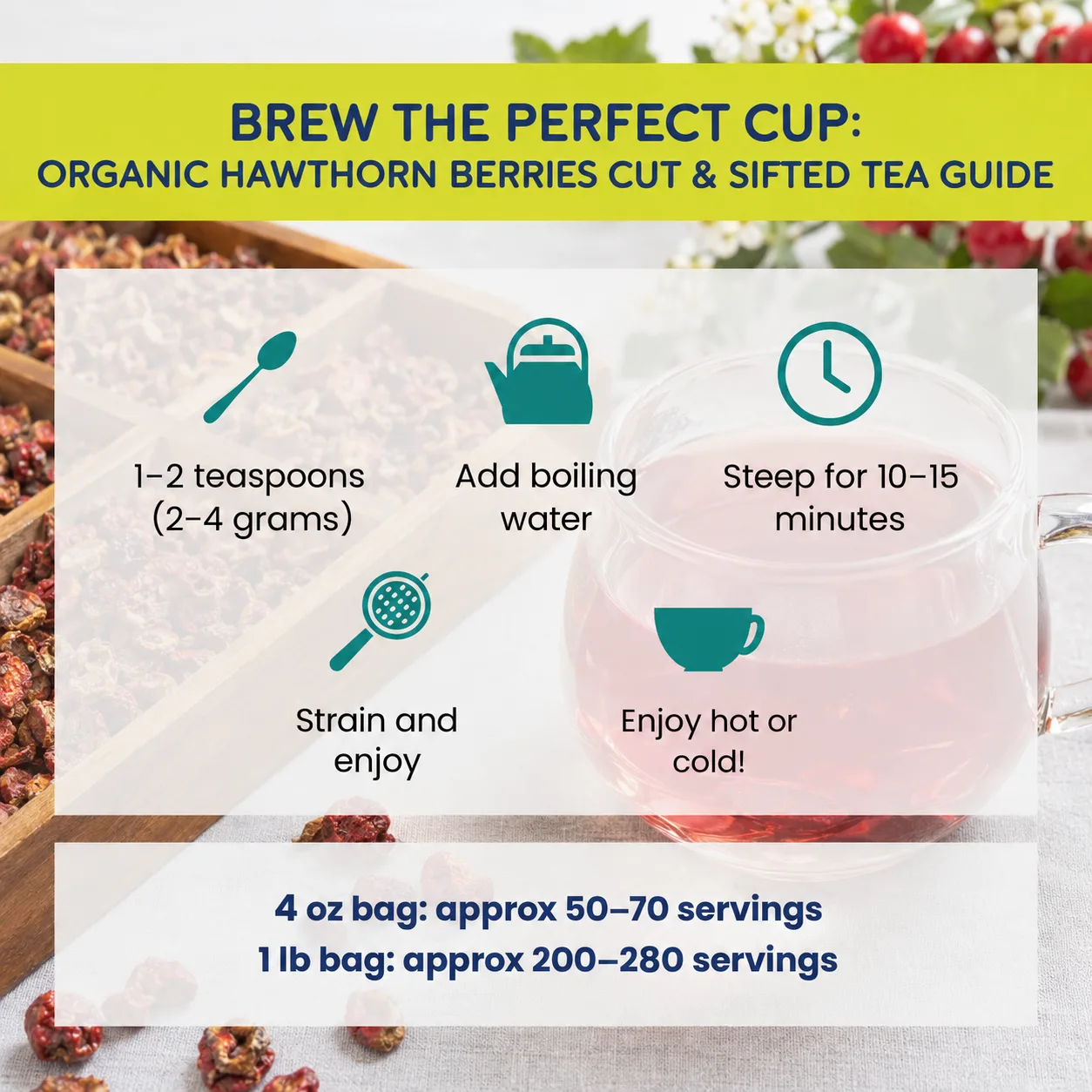 how to brew Hawthorn Berries tea