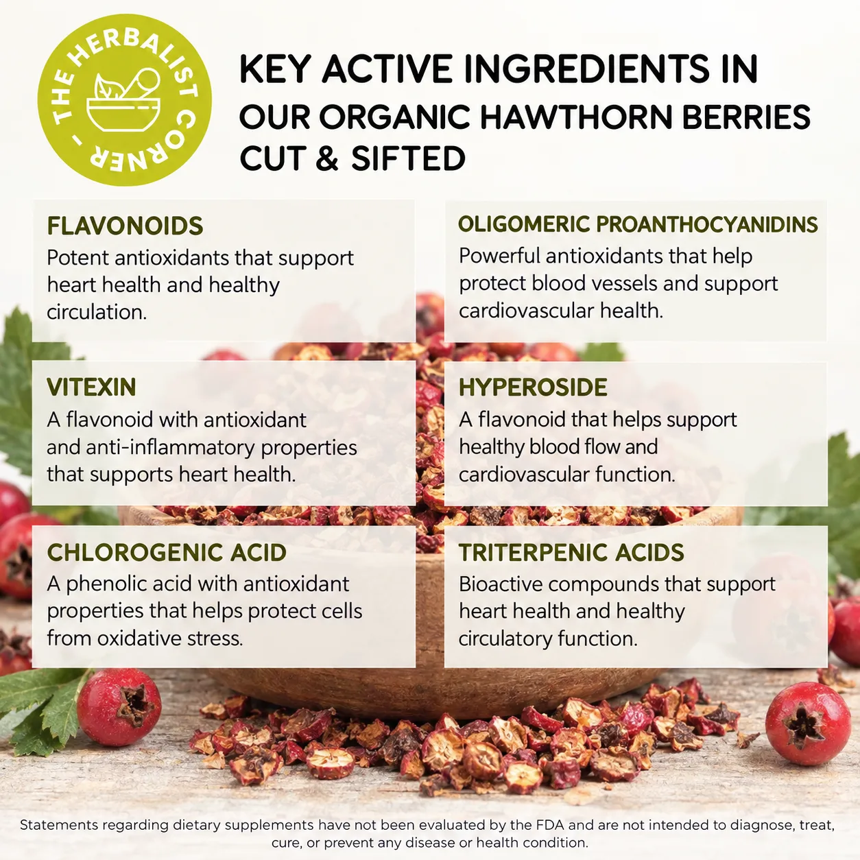 organic hawthorn berries cut key ingredients