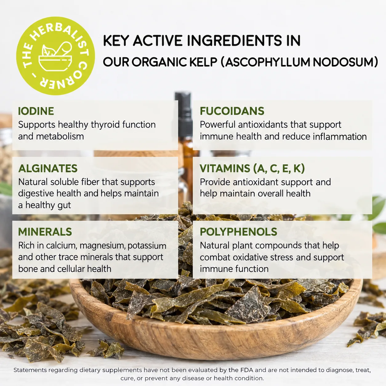 organic kelp ascophyllum nodosum key ingredients