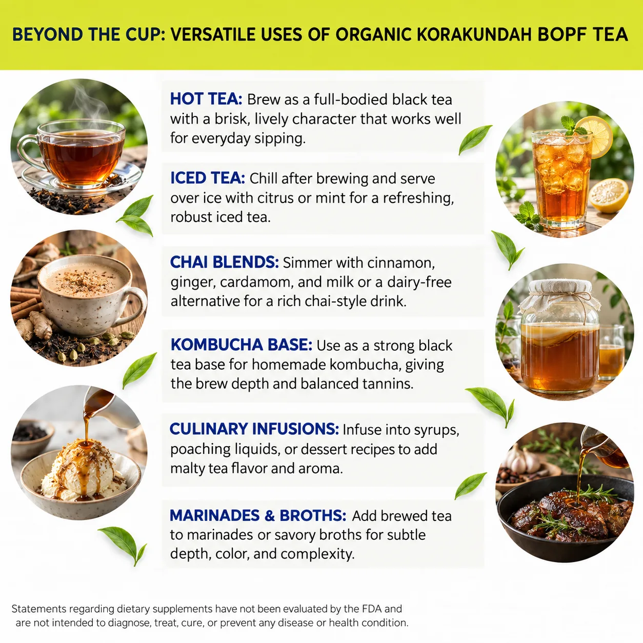 organic korakundah bopf tea versatile uses