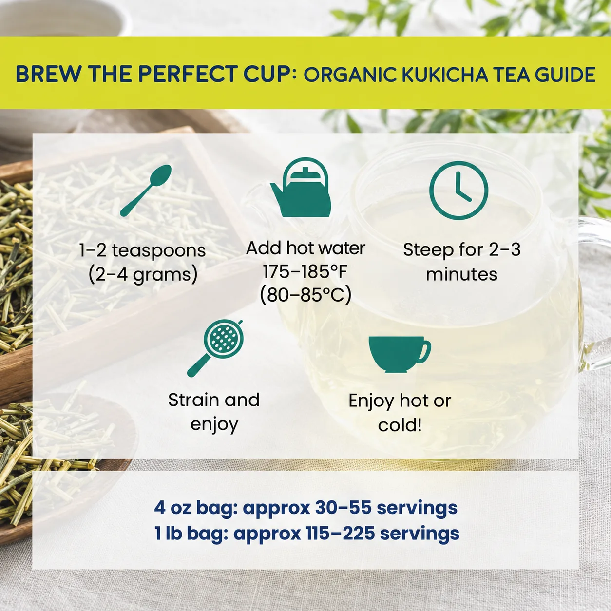how to brew Kukicha tea