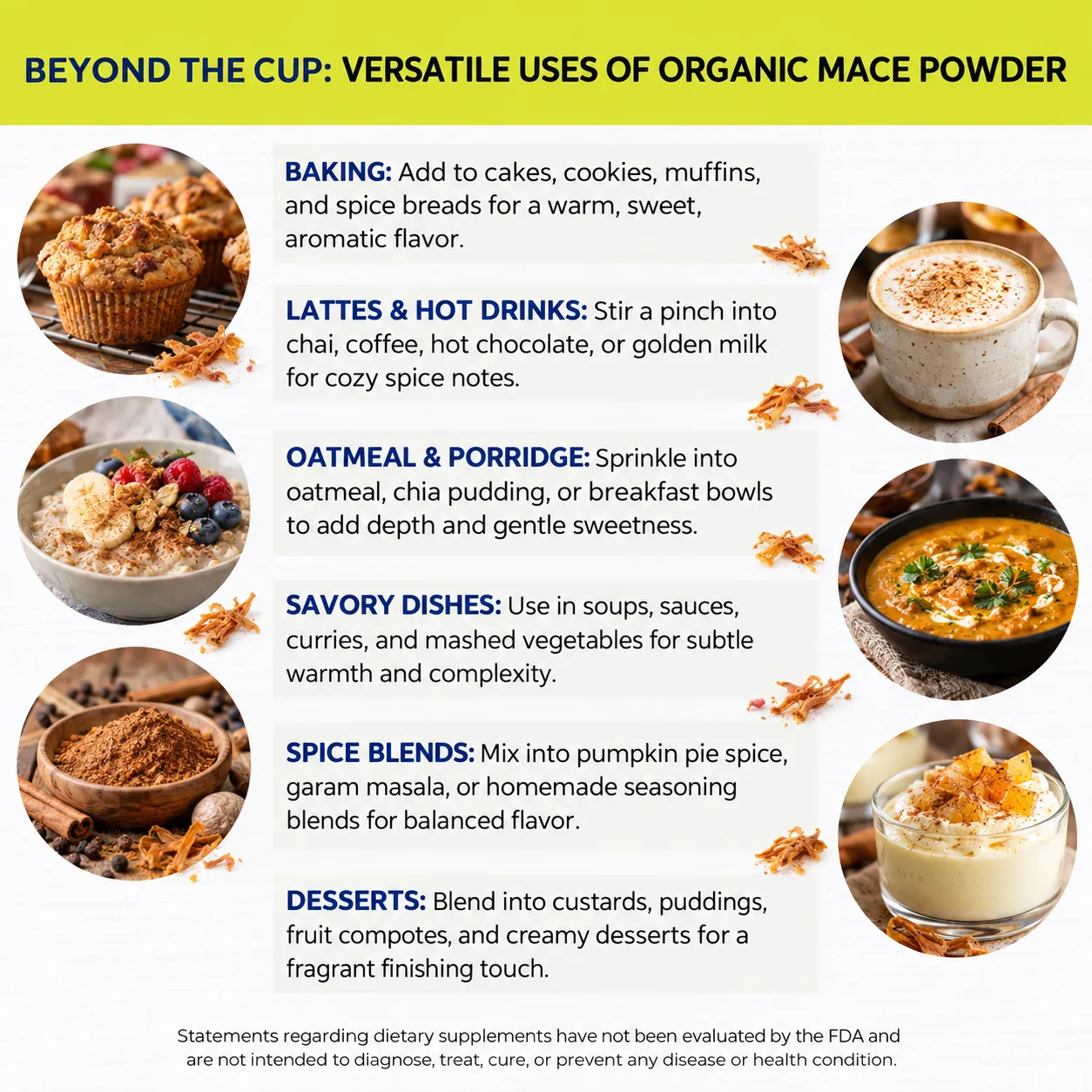 organic mace powder versatile uses