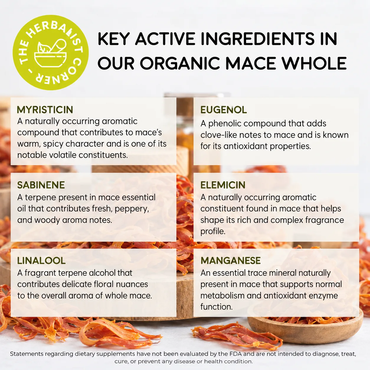 organic mace whole key ingredients