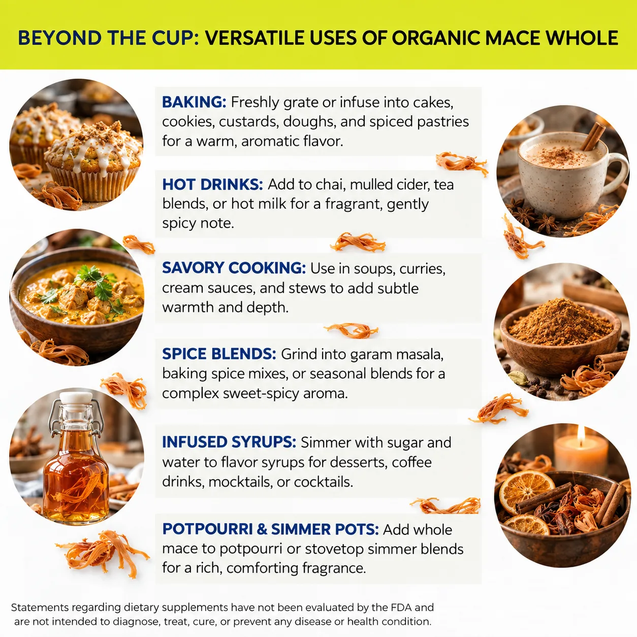 organic mace whole versatile uses