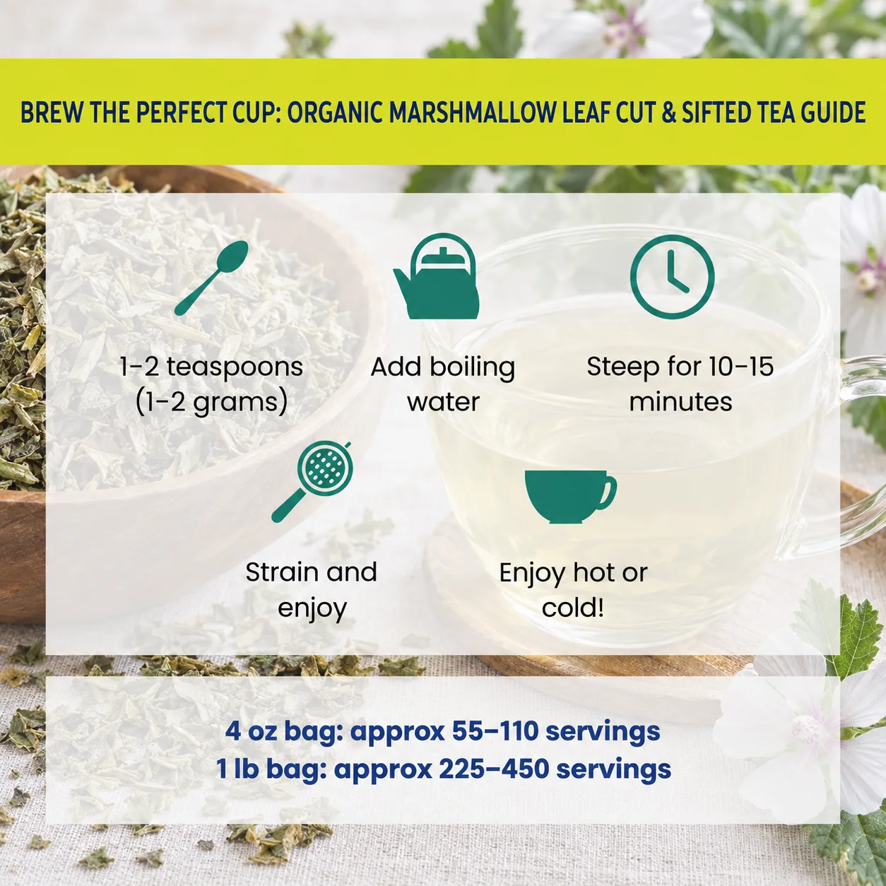 how to brew Marshmallow Leaf tea