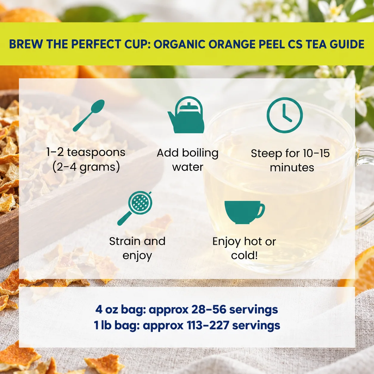 how to brew Orange Peel tea