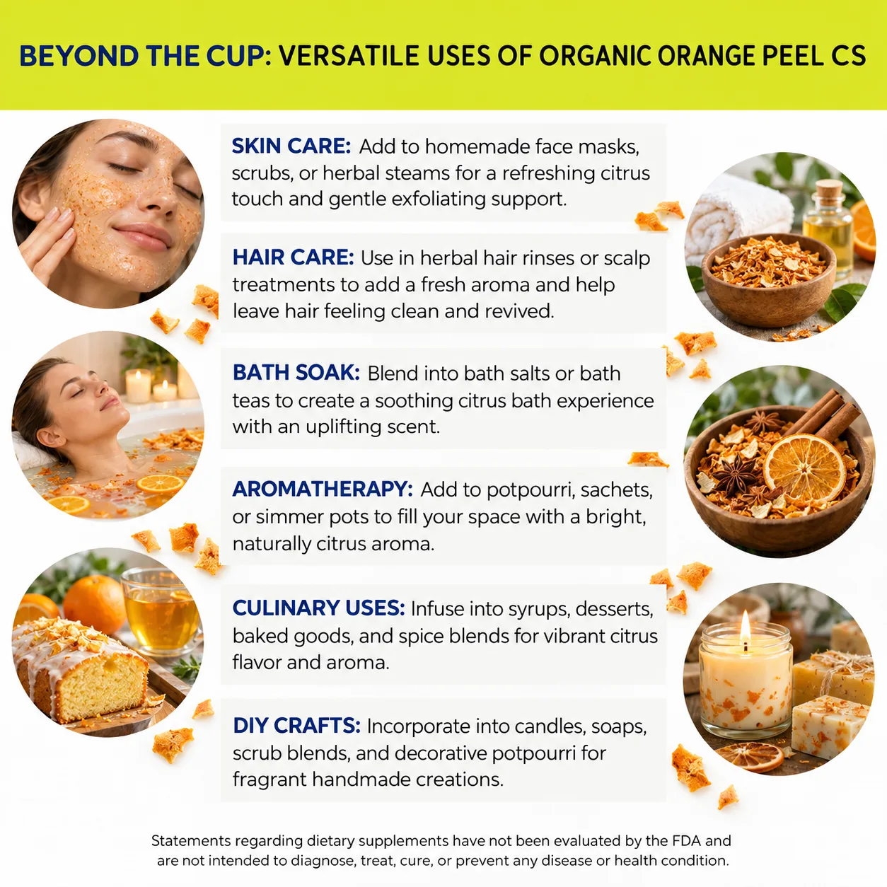 organic orange peel versatile uses