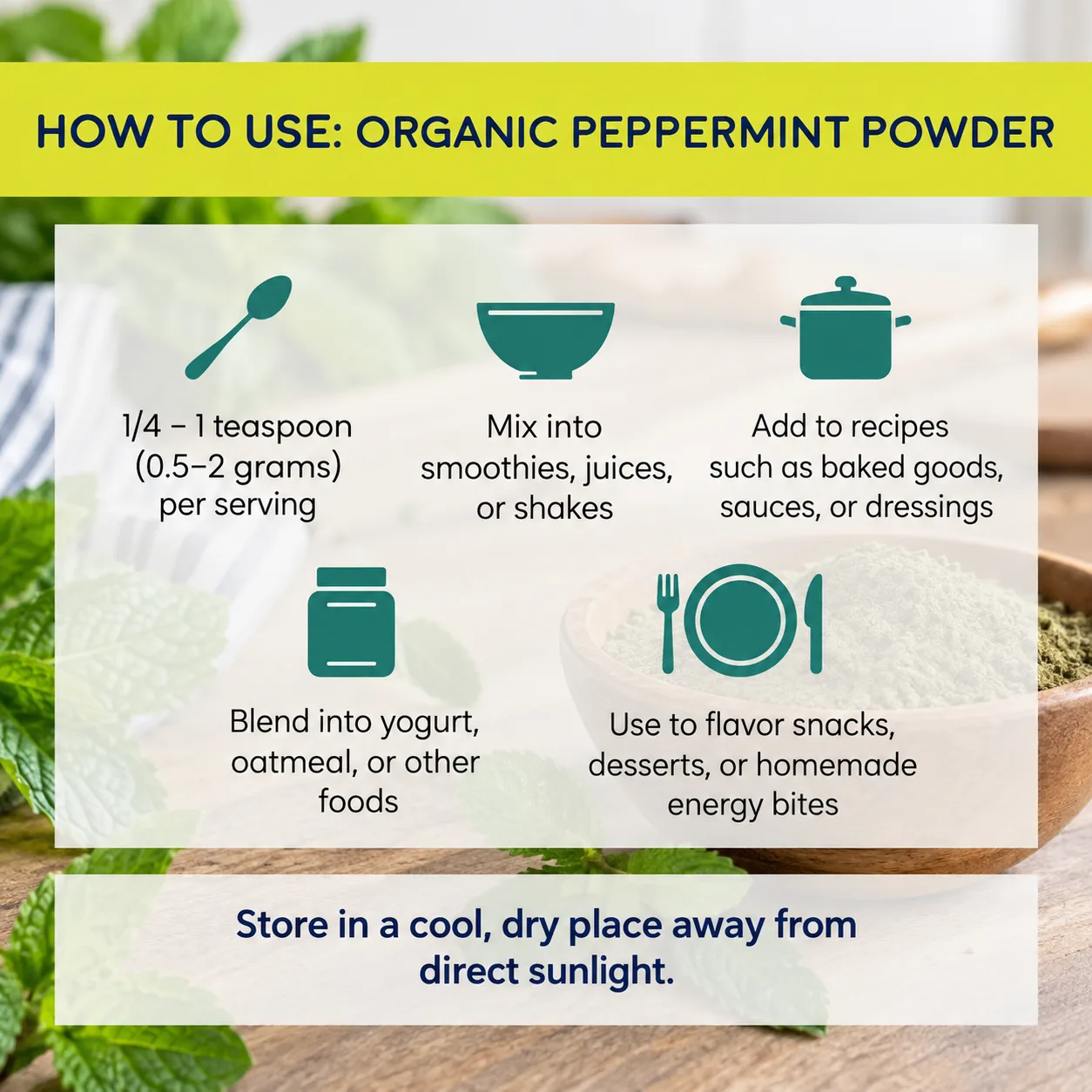 how to use Peppermint Powder
