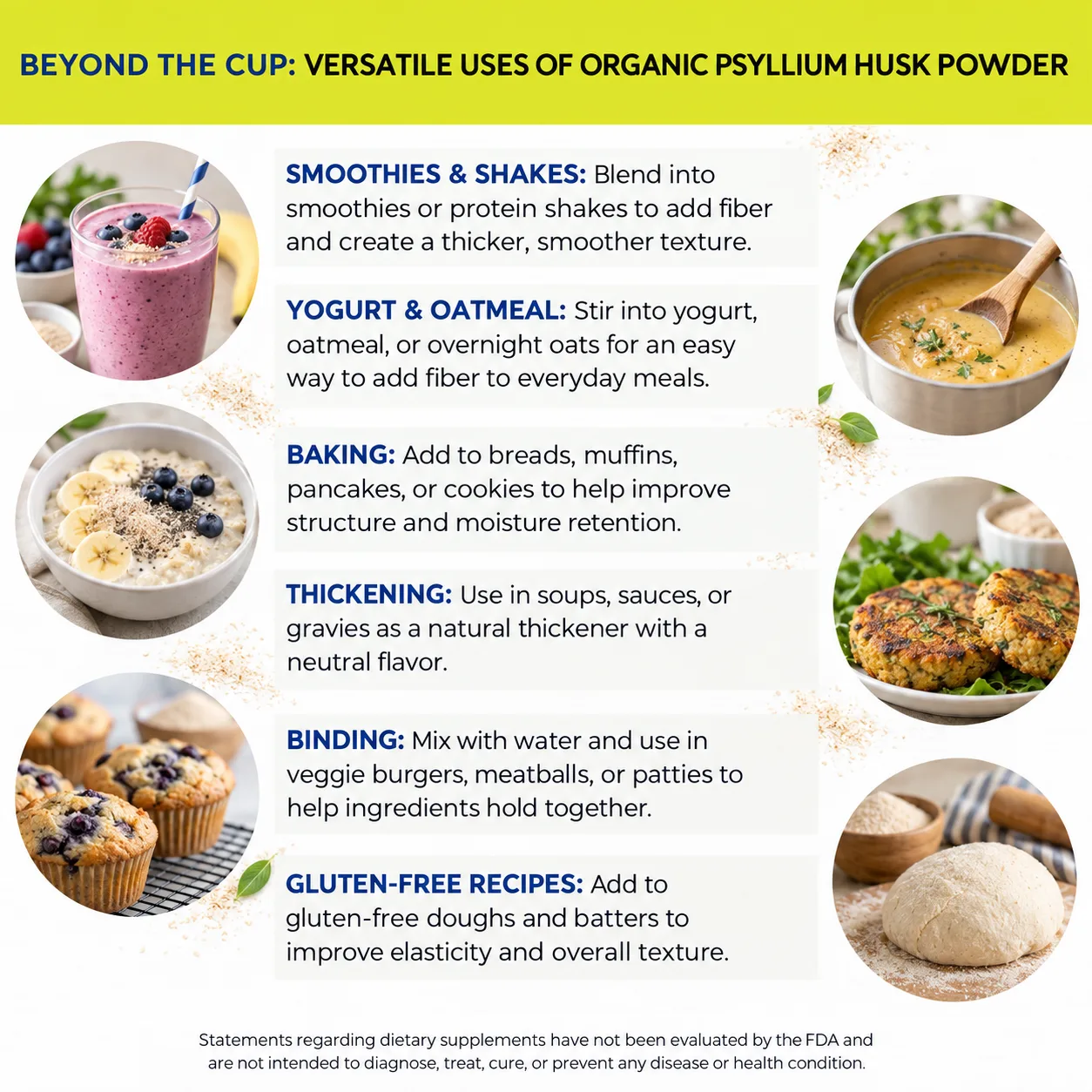 organic psyllium husk powder versatile uses