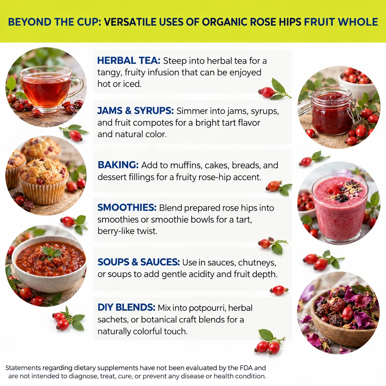 organic rose hips fruit versatile uses