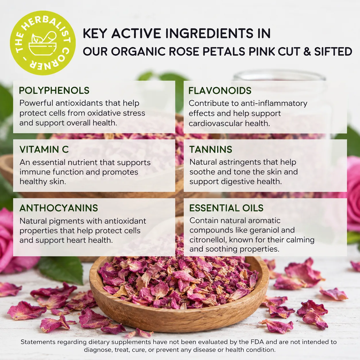 organic rose petals pink key ingredients