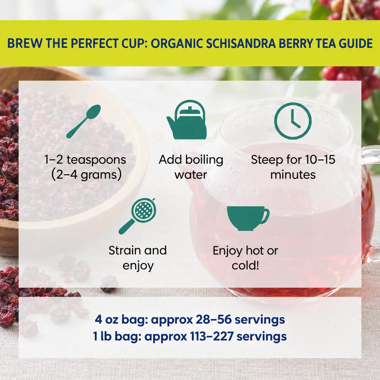 how to brew Schisandra Berry tea