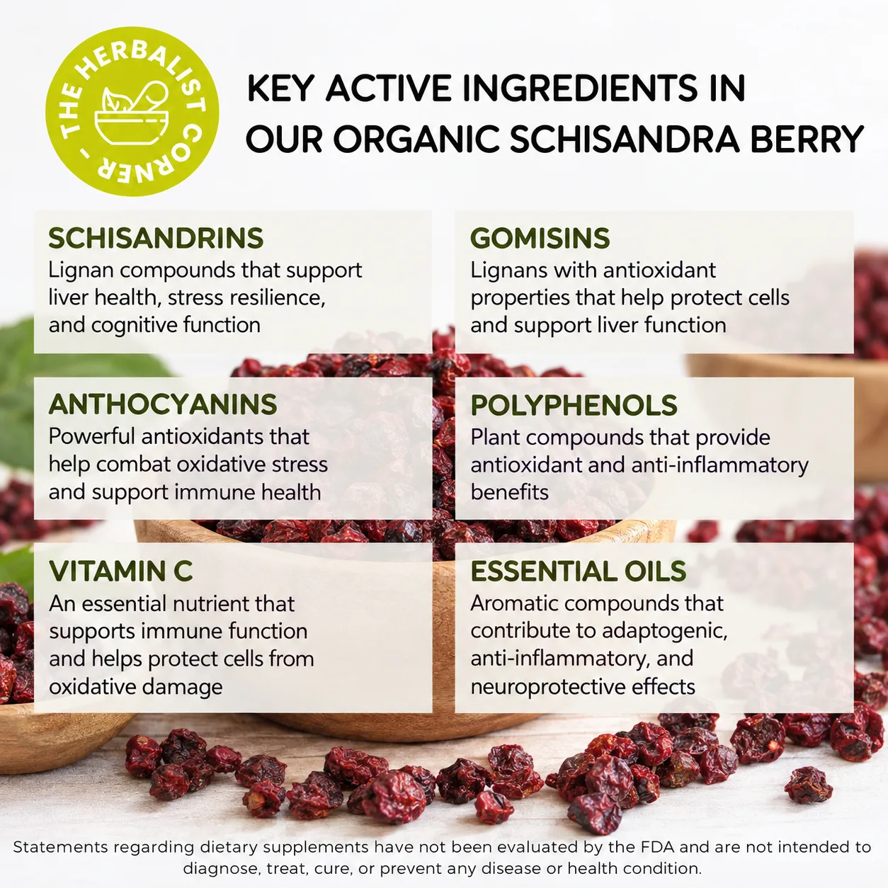 organic schisandra berry key ingredients