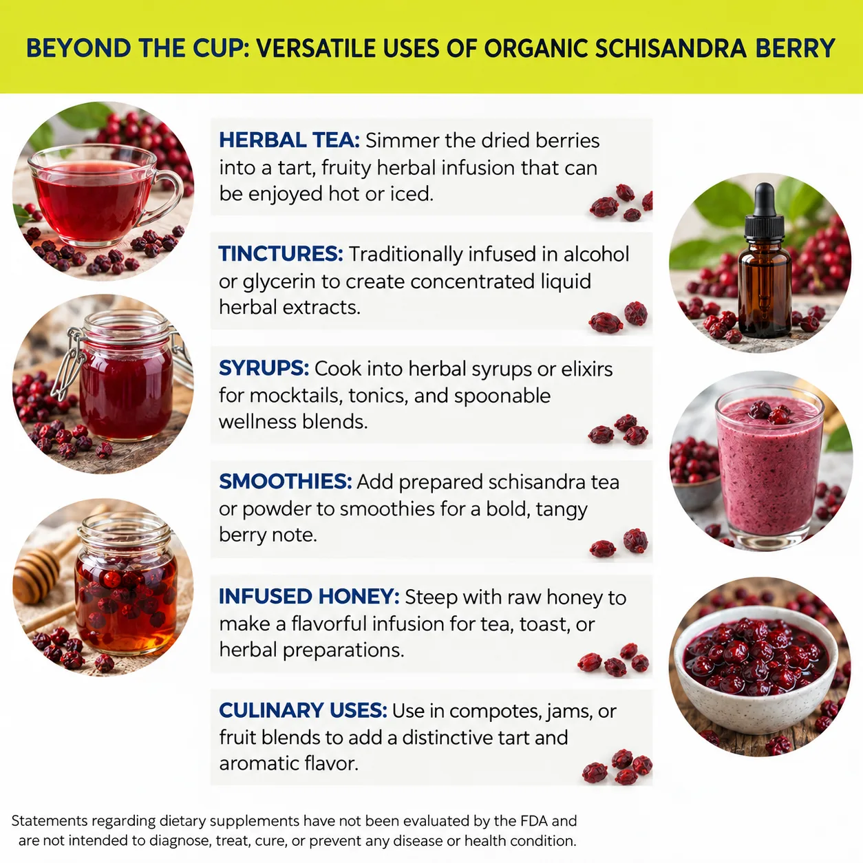 organic schisandra berry versatile uses