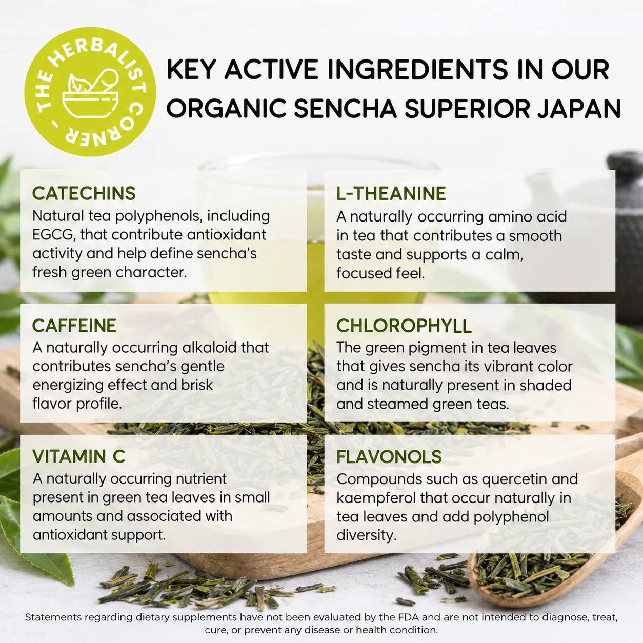 organic sencha superior japan key ingredients