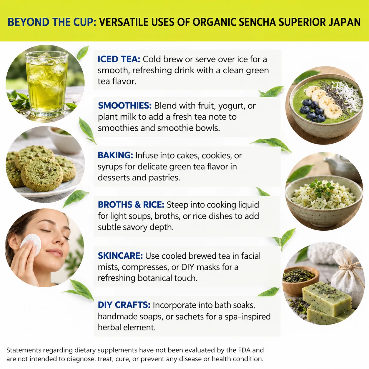 organic sencha superior japan versatile uses