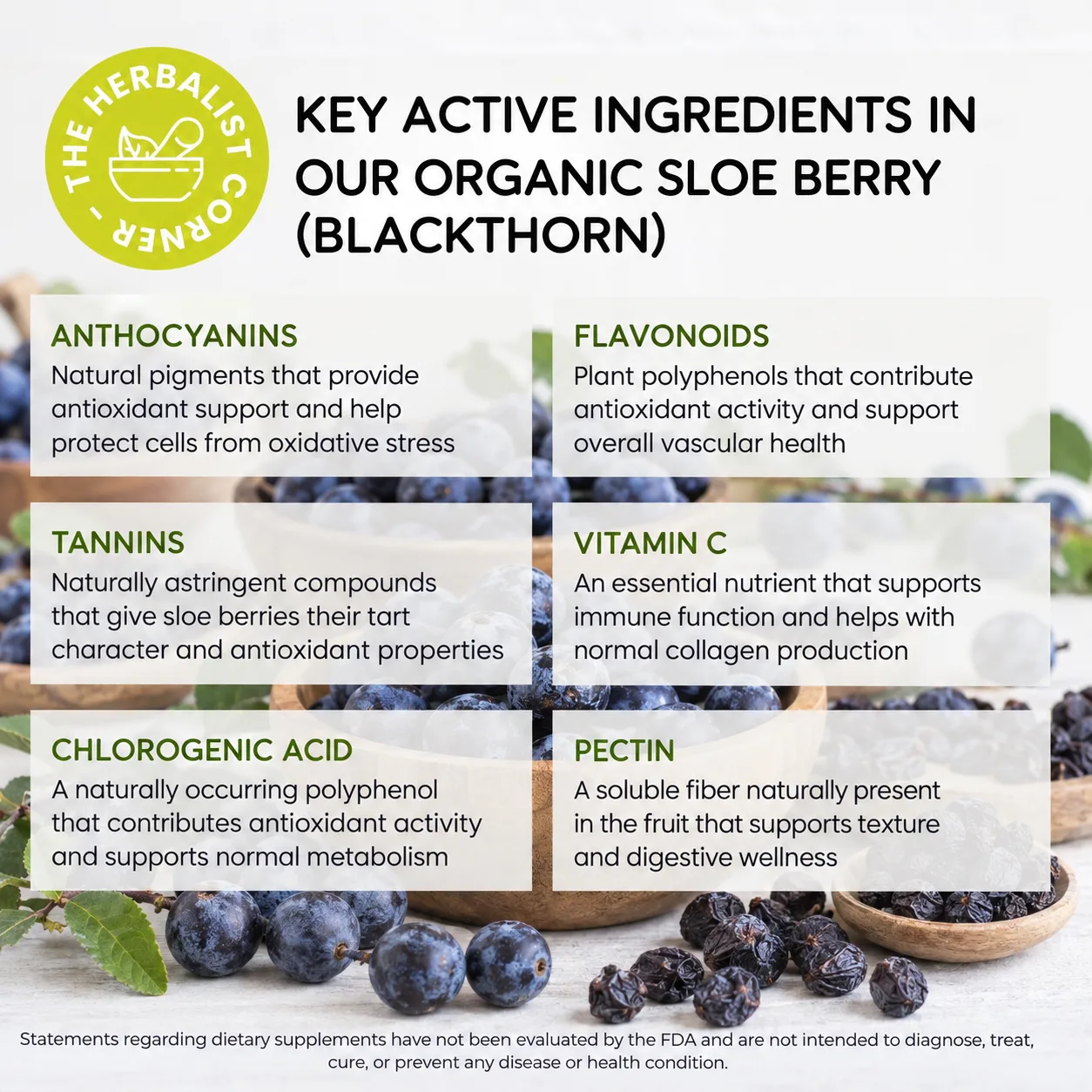organic sloe berry blackthorn key ingredients