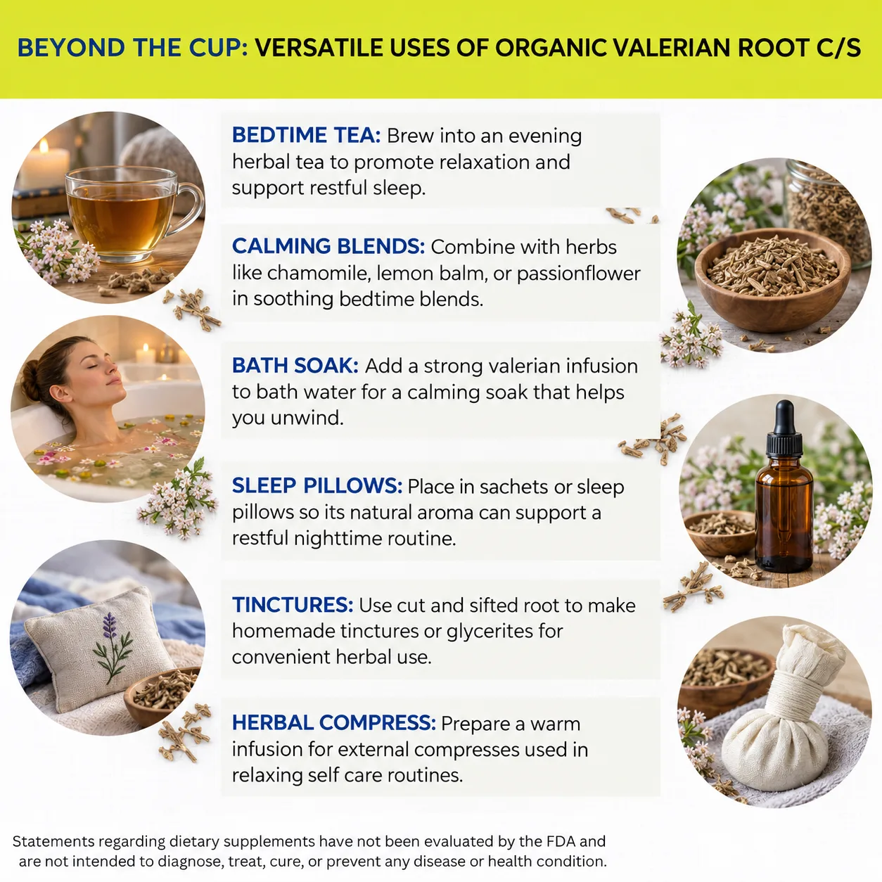 organic valerian root versatile uses