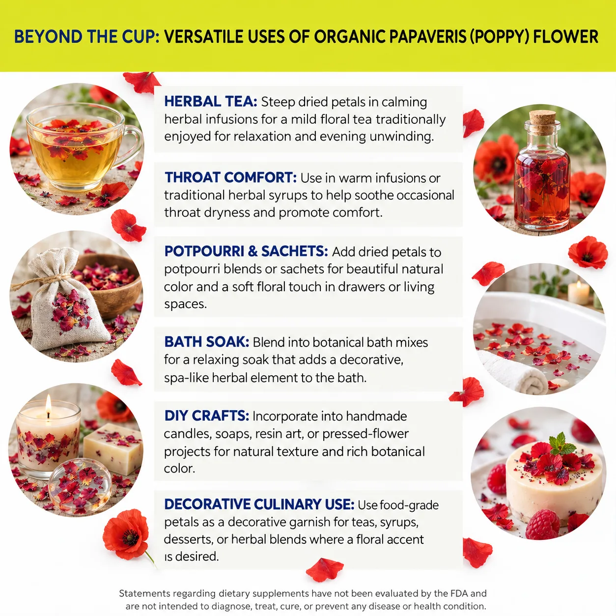papaveris poppy flower versatile uses